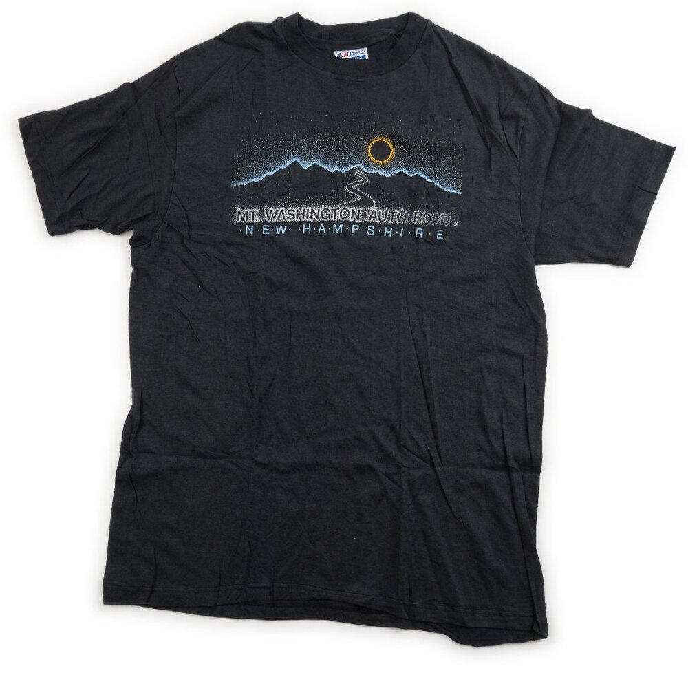 Vintage HANES 100% Cotton Mt. Washington Auto Road New Hampshire 80s t-shirt